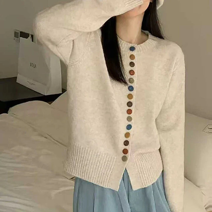 Sioned crew neck button cardigan – image 7