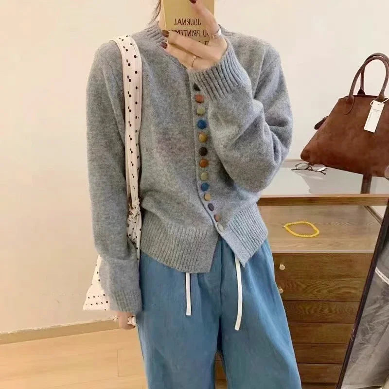 Sioned crew neck button cardigan – image 6
