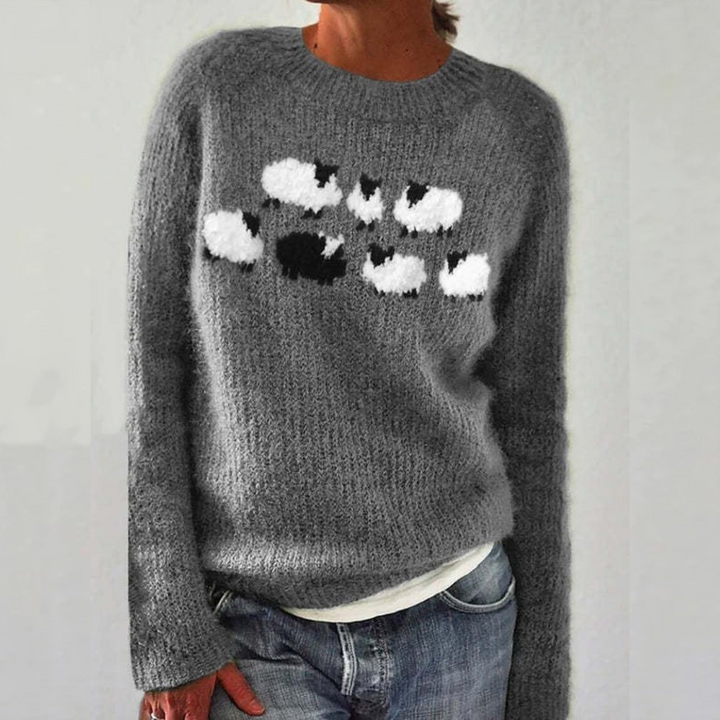 Lowri Elegant Fair Isle Yoke Knit Jumper - image 7