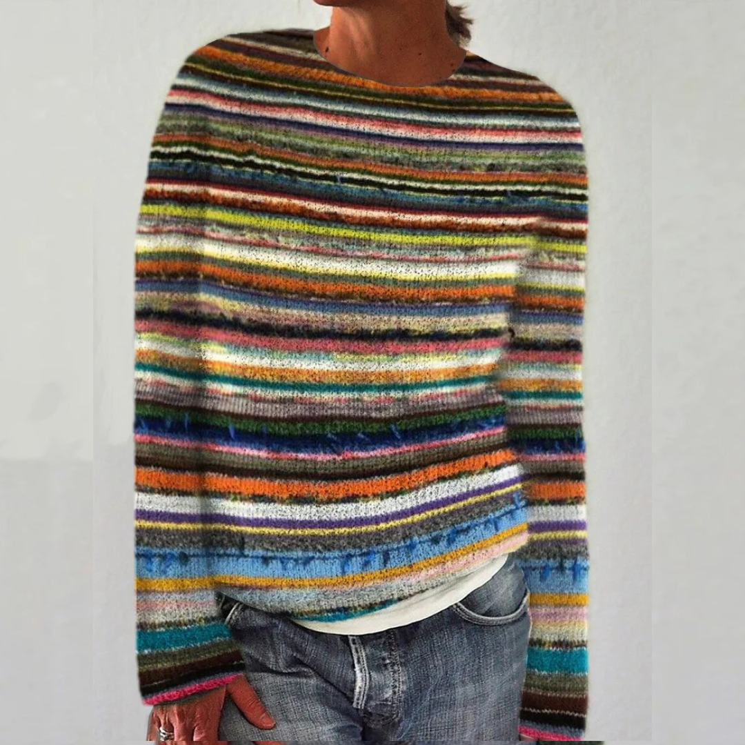Lowri Elegant Fair Isle Yoke Knit Jumper - image 8