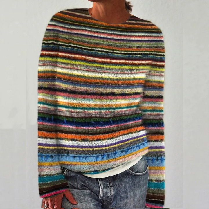 Lowri Elegant Fair Isle Yoke Knit Jumper - image 8