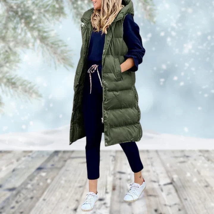April longline sleeveless coat – image 5
