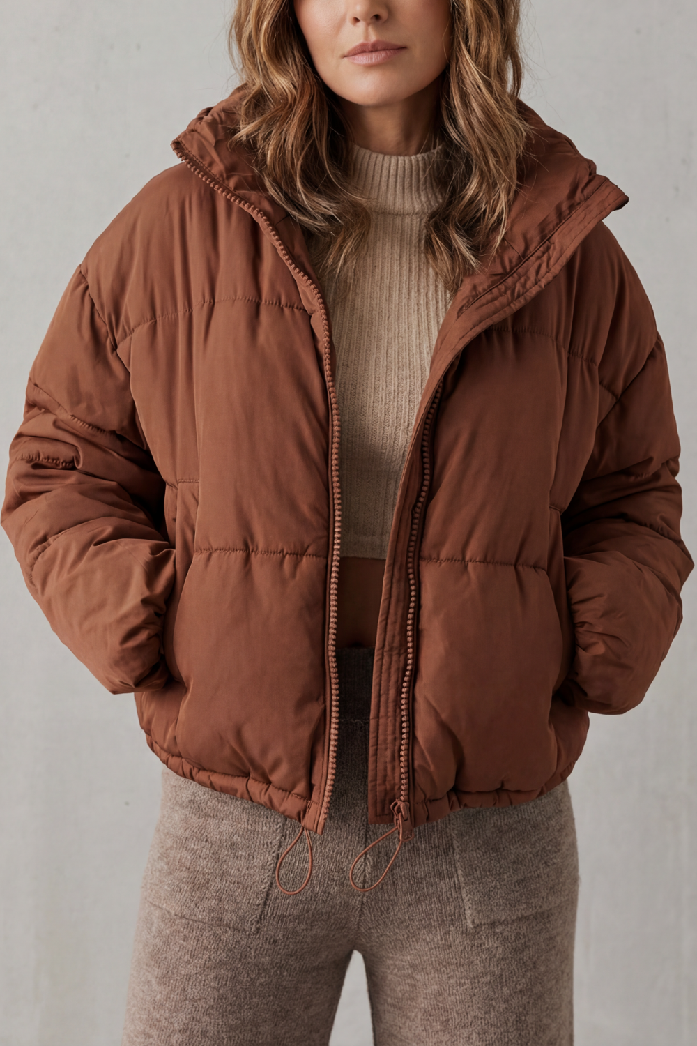 Emilia quilted cropped puffer jacket