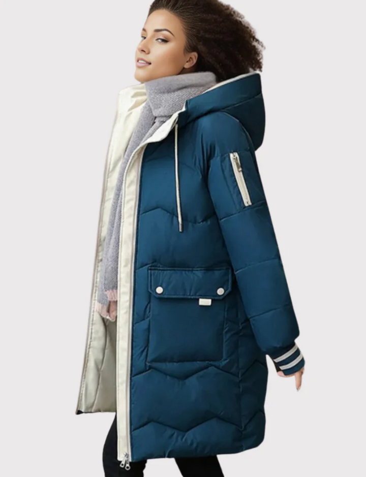 Mireille parka, hood and lining detail
