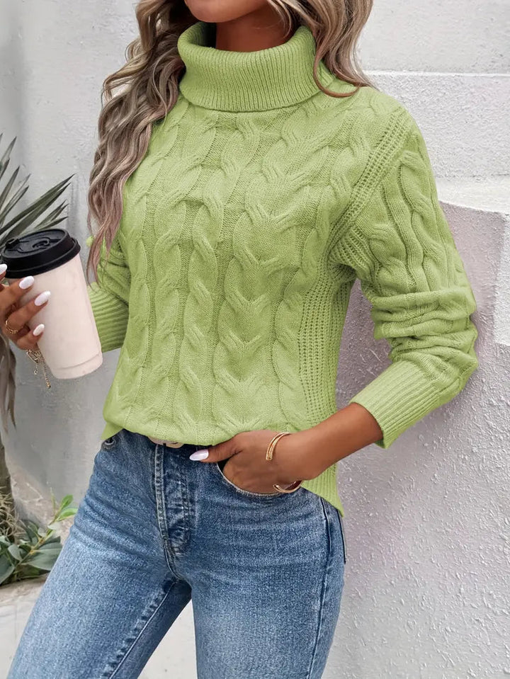 Gunhild cable knit turtleneck jumper – image 8