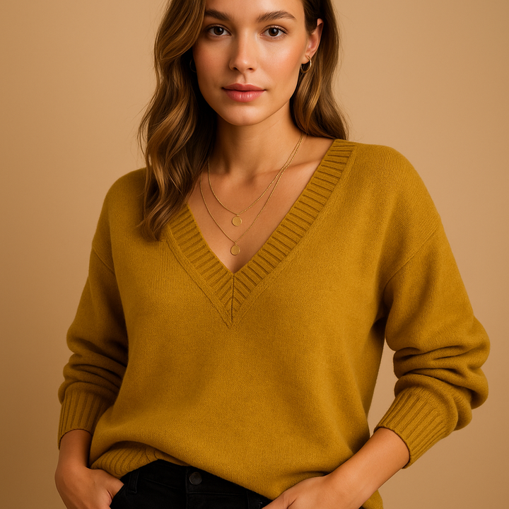 Wilma V neck knit jumper – image 6