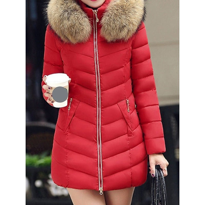 Clotilde fitted hooded quilted puffer jacket – image 2