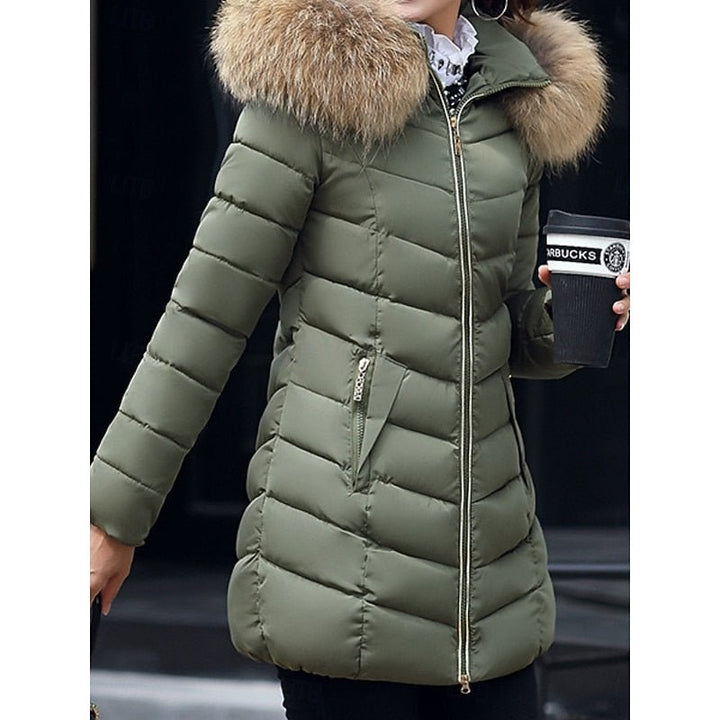 Clotilde fitted hooded quilted puffer jacket – image 3
