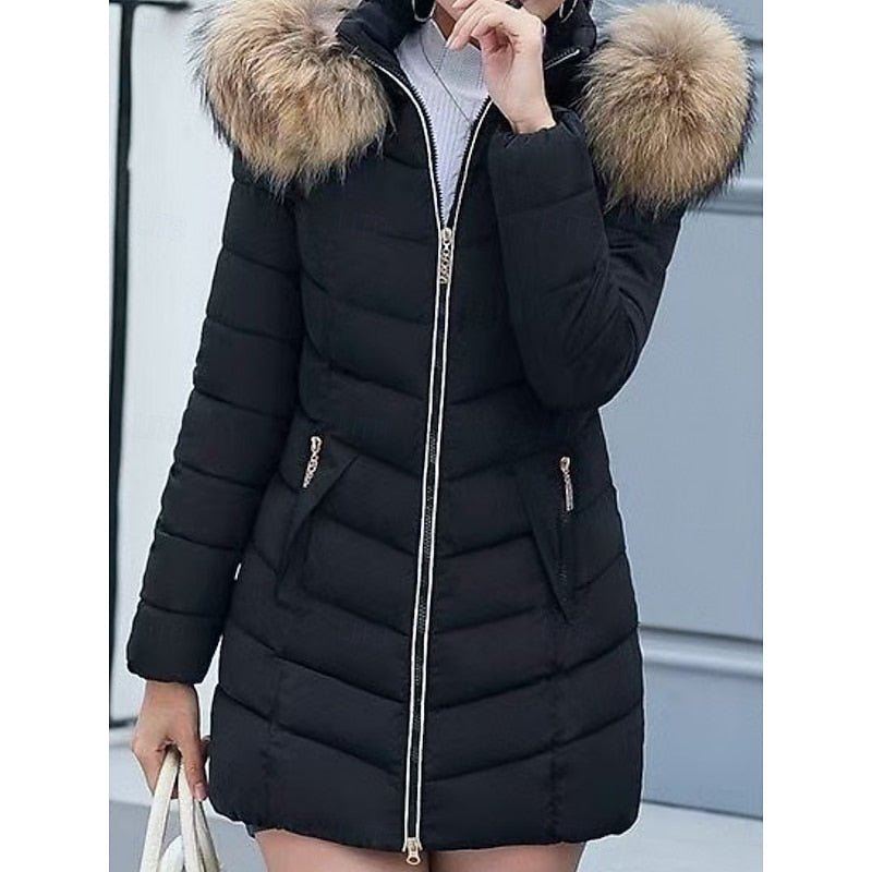 Clotilde fitted hooded quilted puffer jacket – image 4