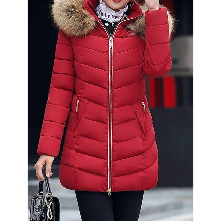 Clotilde fitted hooded quilted puffer jacket – image 5