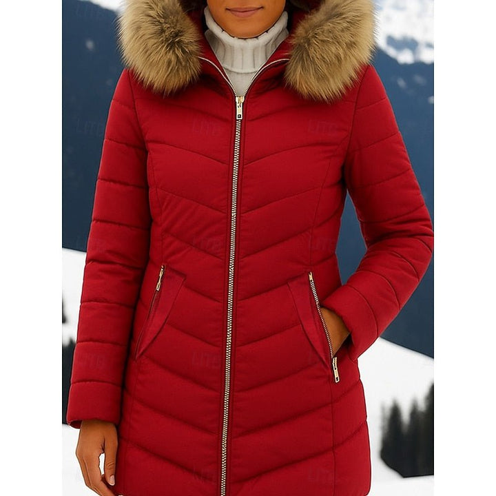 Clotilde fitted hooded quilted puffer jacket