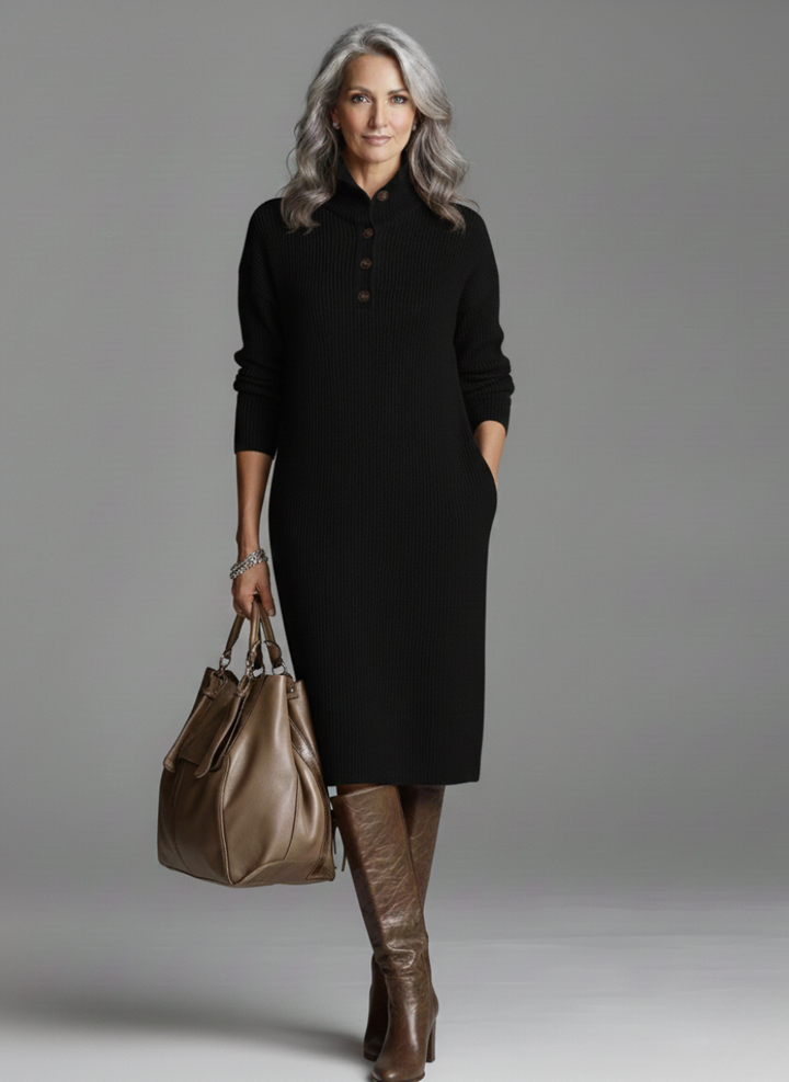 Celeste ribbed knit midi dress – image 5