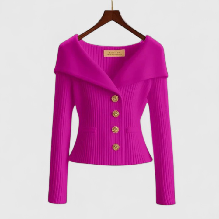 Imogen fitted wide collar gilet – image 8