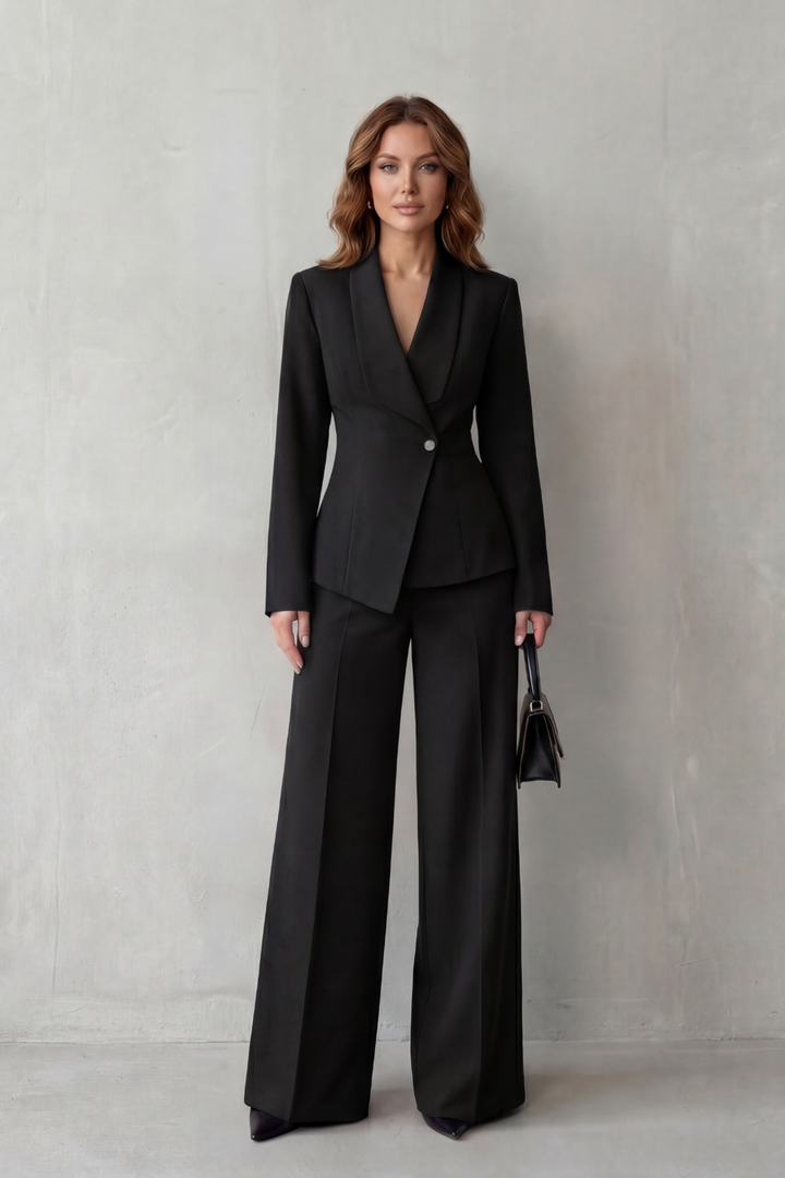 Alina Elegant Tailored Blazer and Wide Leg Trouser Set - image 16