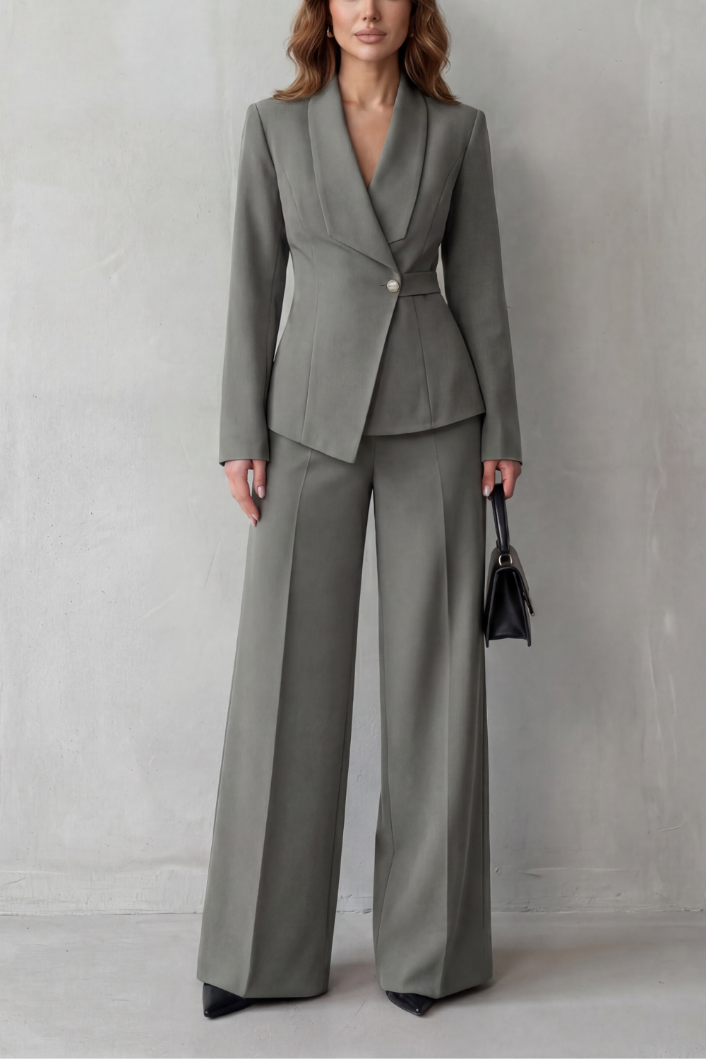 Alina Elegant Tailored Blazer and Wide Leg Trouser Set - image 11