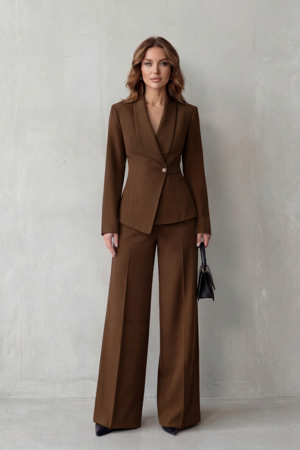Alina Elegant Tailored Blazer and Wide Leg Trouser Set - image 20