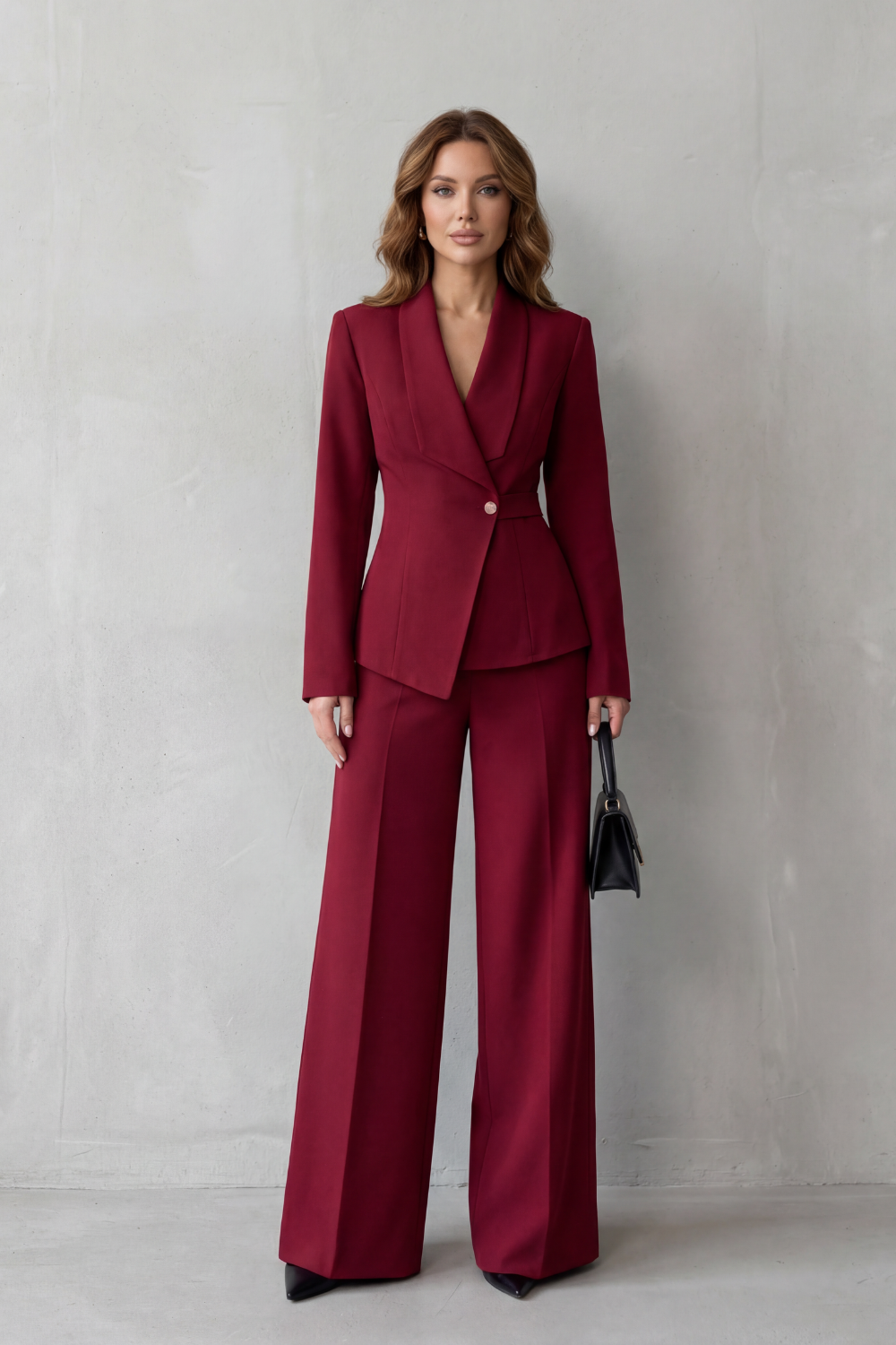 Alina Elegant Tailored Blazer and Wide Leg Trouser Set - image 6