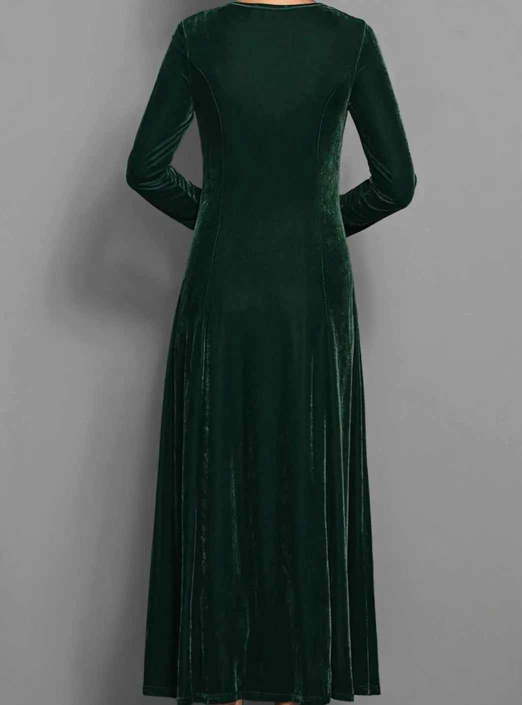 Vera velvet long sleeve maxi dress – image 4