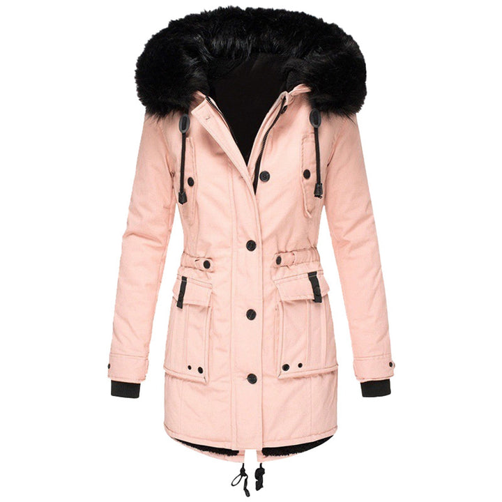 Liora hooded parka in pink
