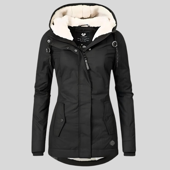 Kaija sherpa lined hooded winter jacket – image 2