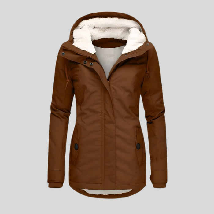 Kaija sherpa lined hooded winter jacket – image 4