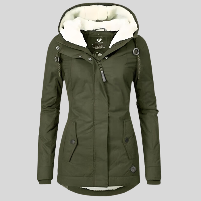 Kaija sherpa lined hooded winter jacket – image 5