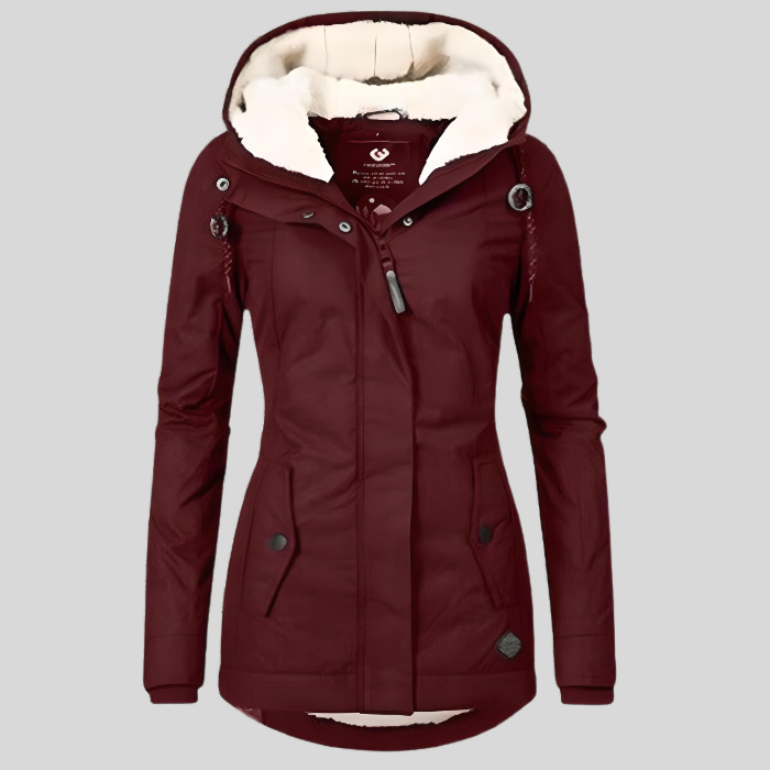 Kaija sherpa lined hooded winter jacket – image 6