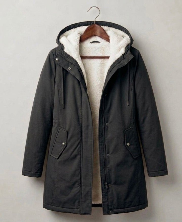 Gunvor fleece lined winter parka with hood – image 3
