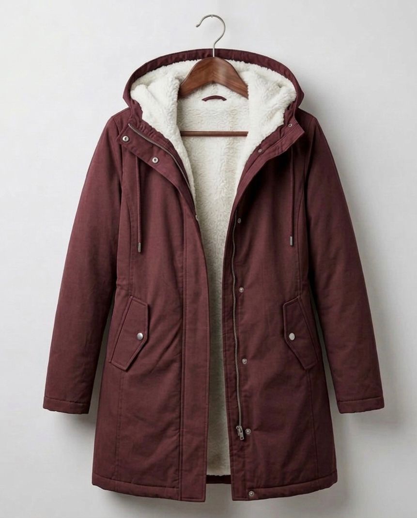 Gunvor fleece lined winter parka with hood – image 4