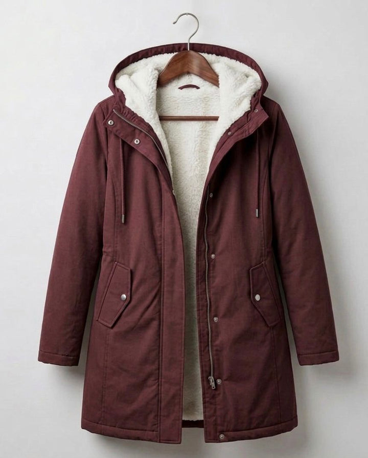 Gunvor fleece lined winter parka with hood – image 4