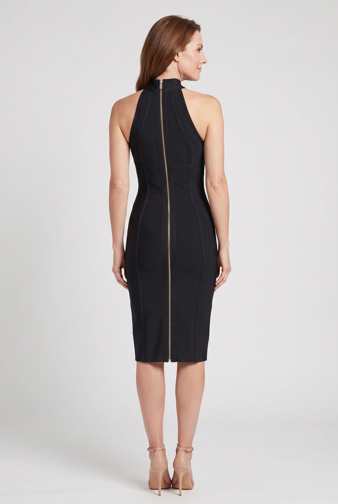 Eydis bandage halter neck midi dress – image 2