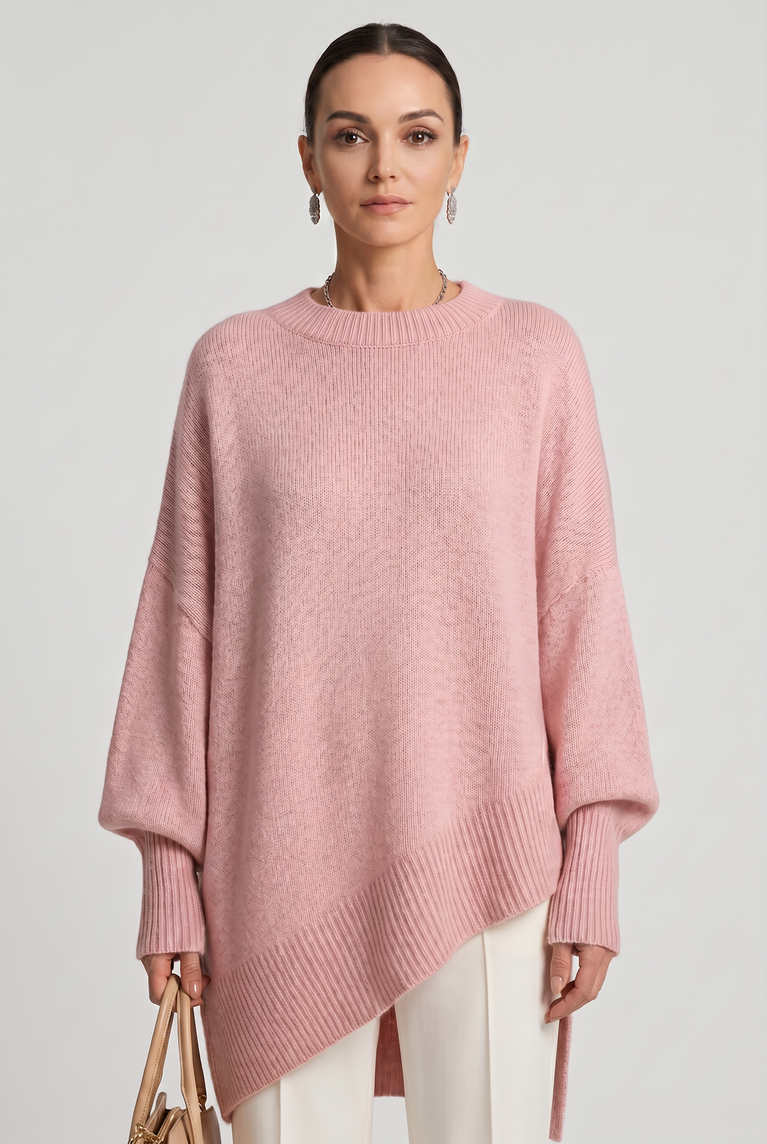 Juliet Elegant Oversized Crew Neck Knit Jumper
