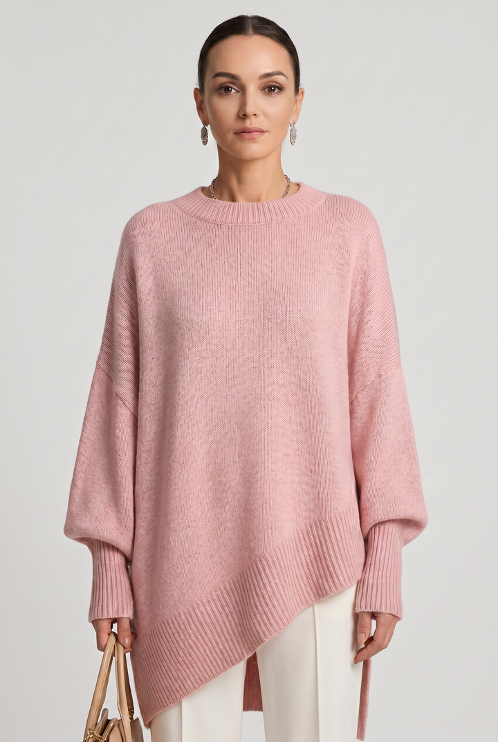 Juliet Elegant Oversized Crew Neck Knit Jumper