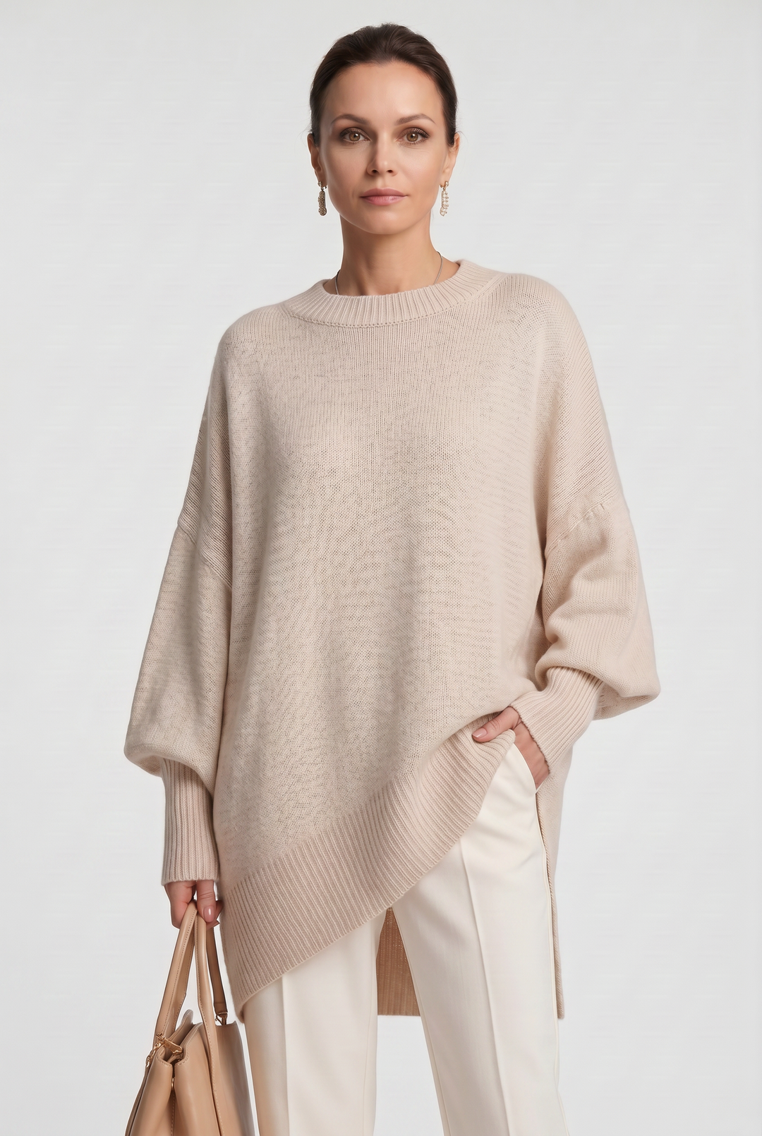 Juliet Elegant Oversized Crew Neck Knit Jumper - image 10