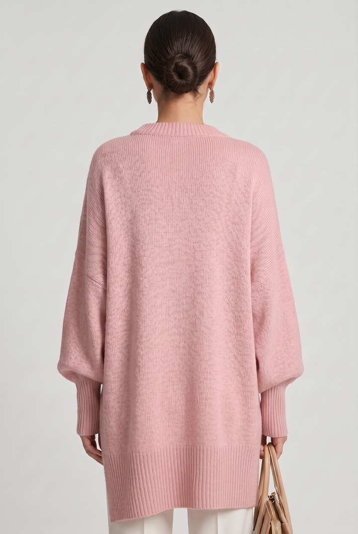 Juliet Elegant Oversized Crew Neck Knit Jumper - image 2