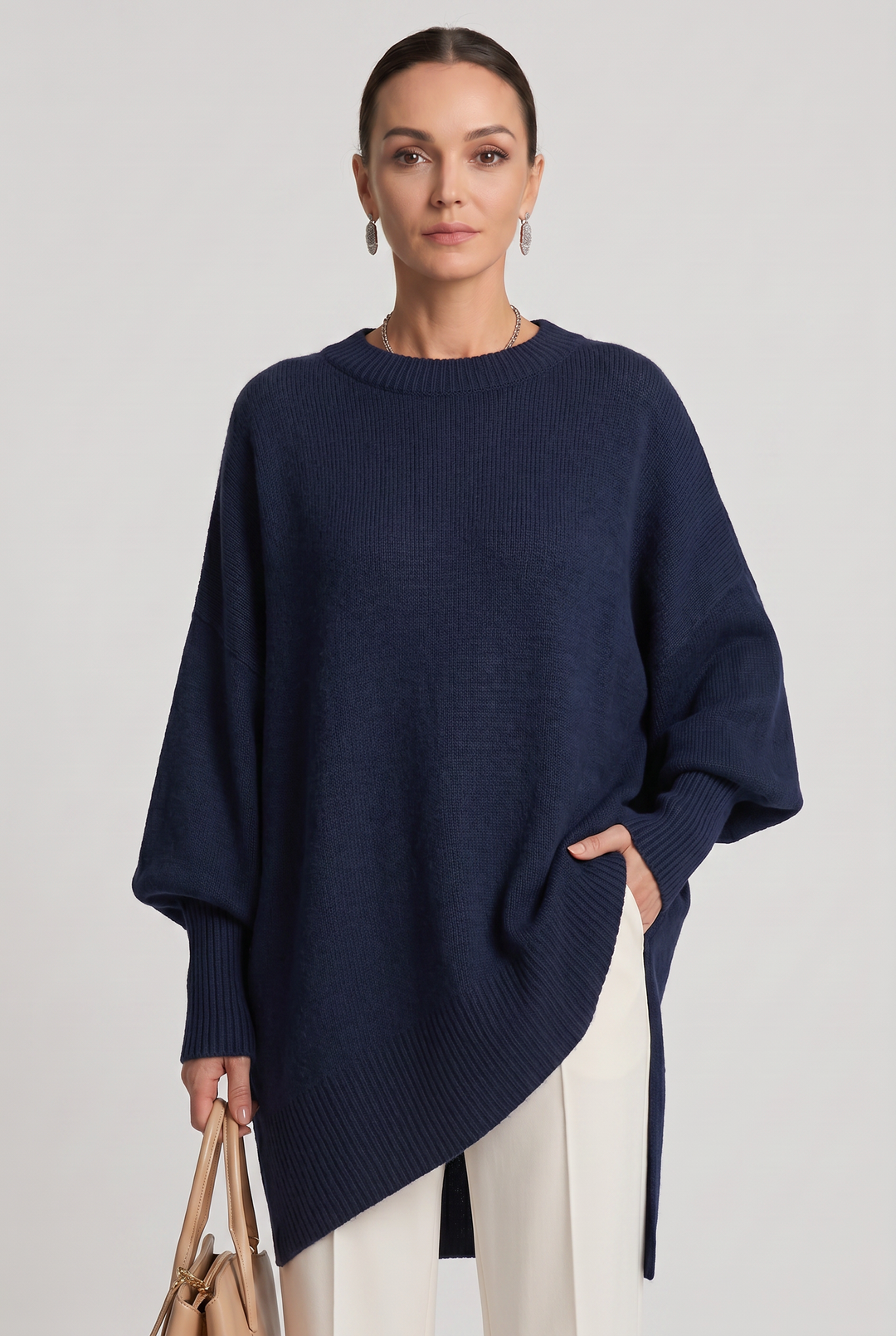 Juliet Elegant Oversized Crew Neck Knit Jumper - image 6