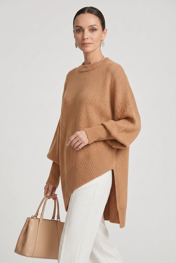 Juliet Elegant Oversized Crew Neck Knit Jumper - image 9