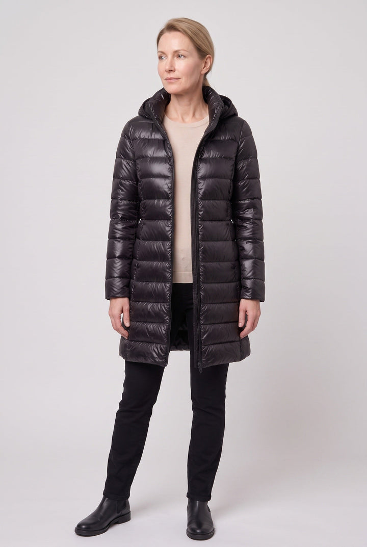 Jolie Elegant Hooded Longline Puffer Jacket - image 10