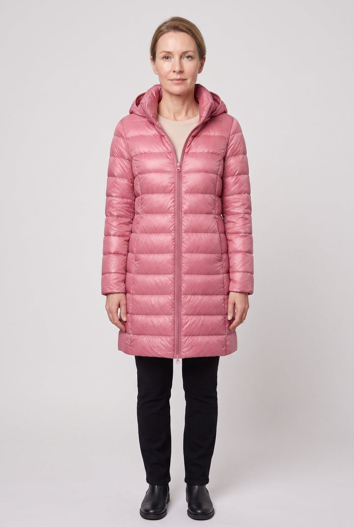 Jolie Elegant Hooded Longline Puffer Jacket - image 3