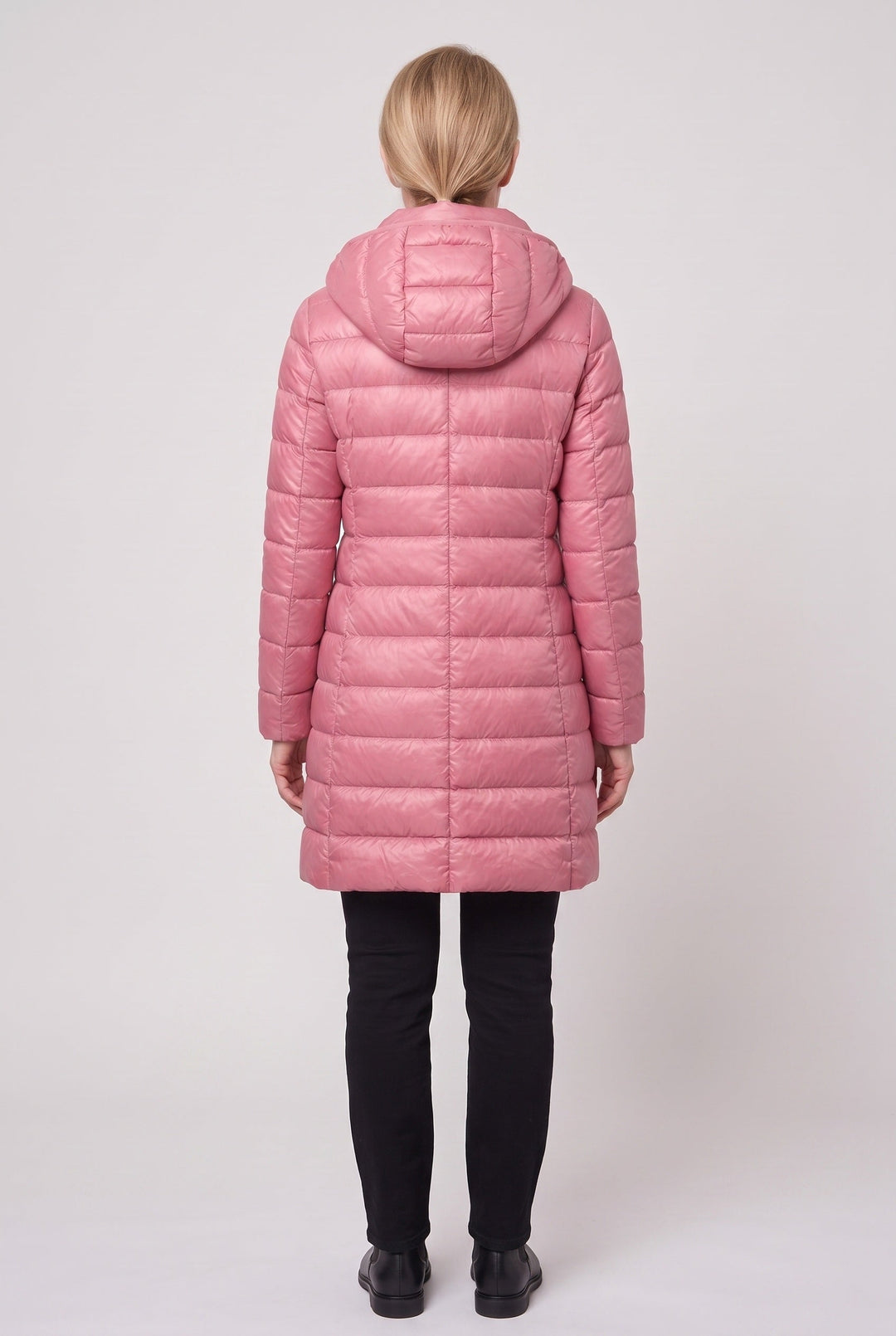 Jolie Elegant Hooded Longline Puffer Jacket - image 4