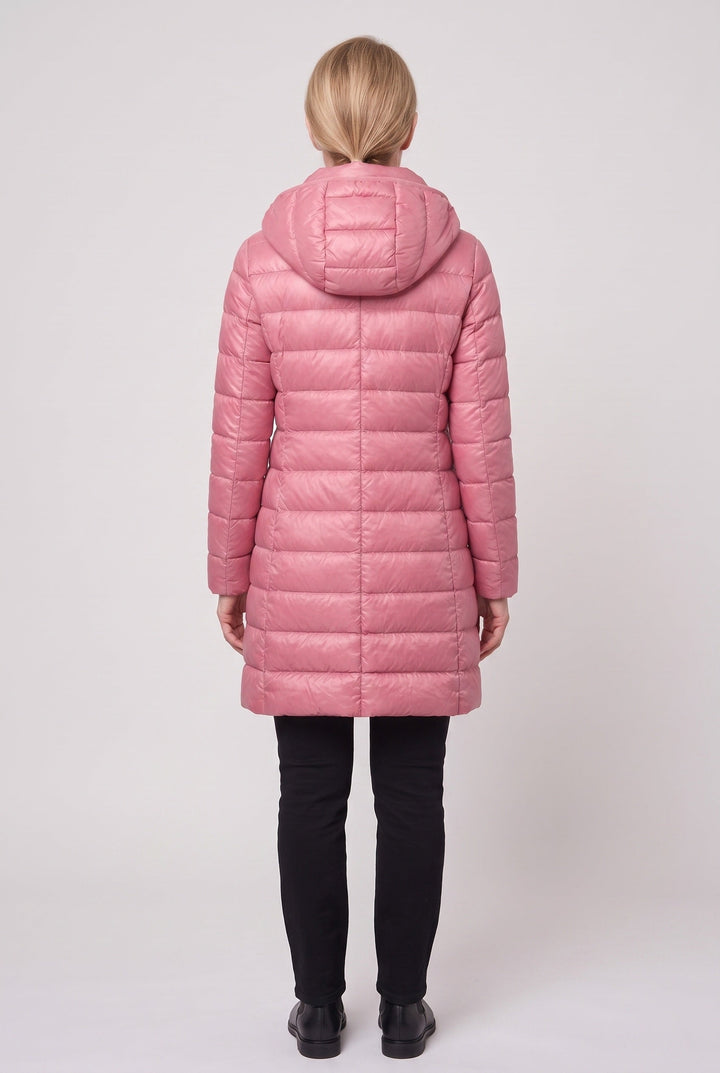 Jolie Elegant Hooded Longline Puffer Jacket - image 4