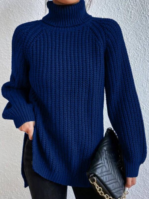 Sophia roll neck jumper in amber