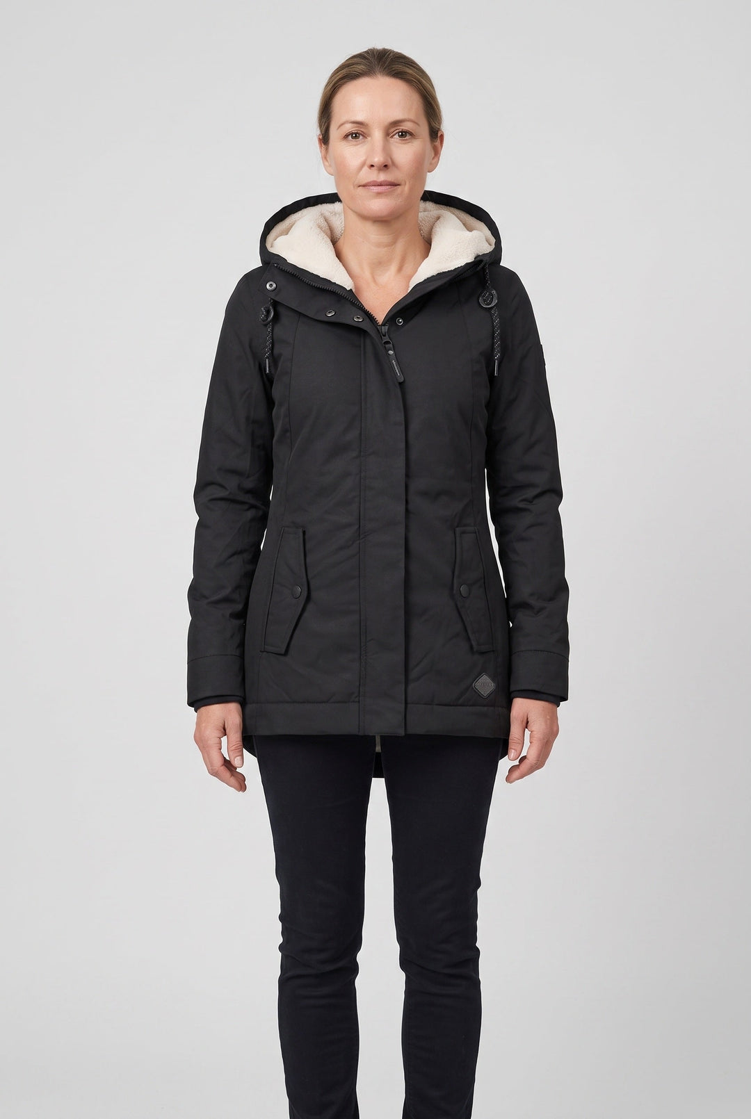 Olwen Elegant Hooded Waterproof Padded Coat