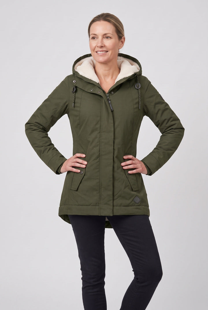 Olwen Elegant Hooded Waterproof Padded Coat - image 5