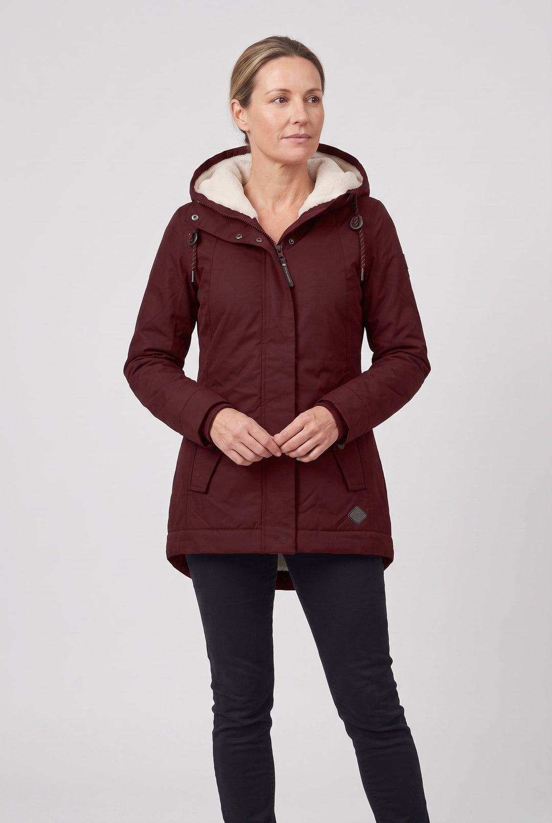 Olwen Elegant Hooded Waterproof Padded Coat - image 6