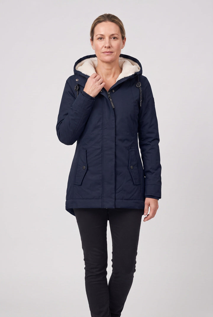 Olwen Elegant Hooded Waterproof Padded Coat - image 7