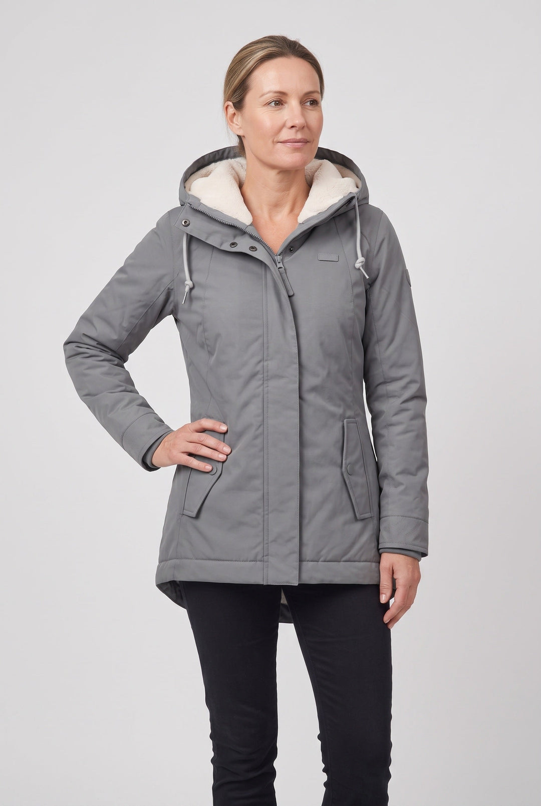 Olwen Elegant Hooded Waterproof Padded Coat - image 8