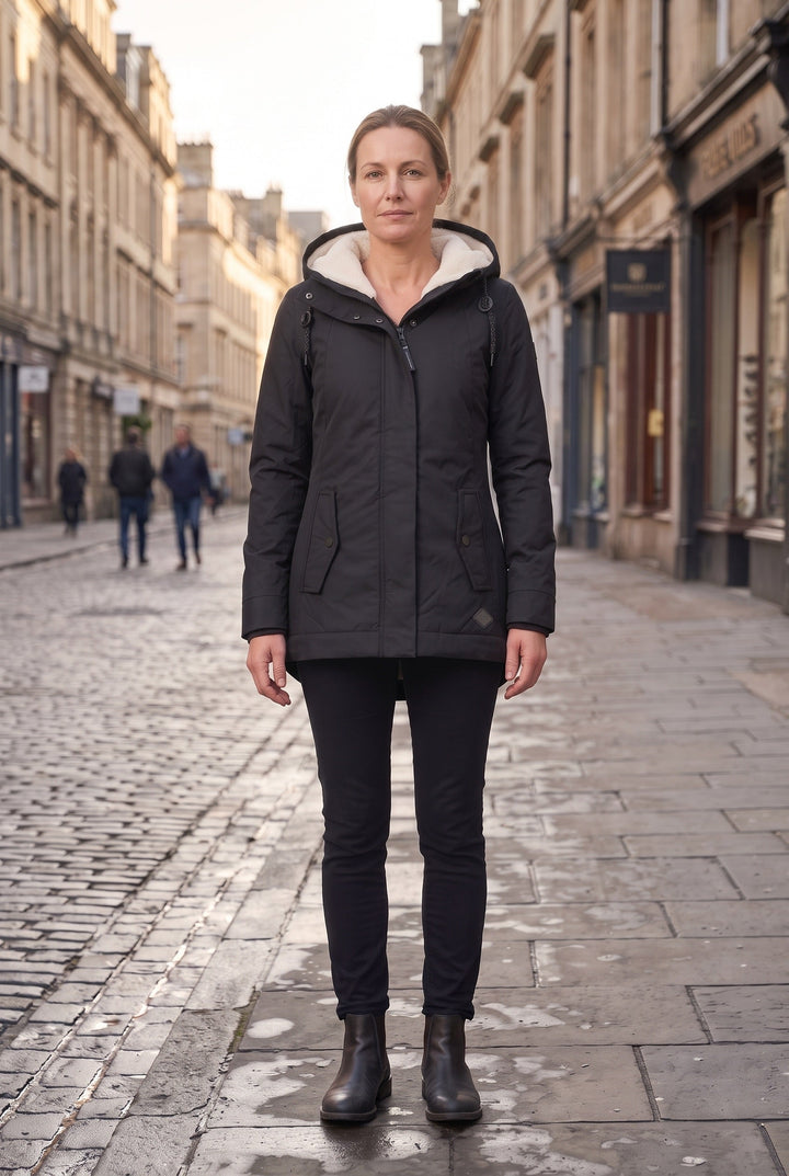 Olwen Elegant Hooded Waterproof Padded Coat - image 4