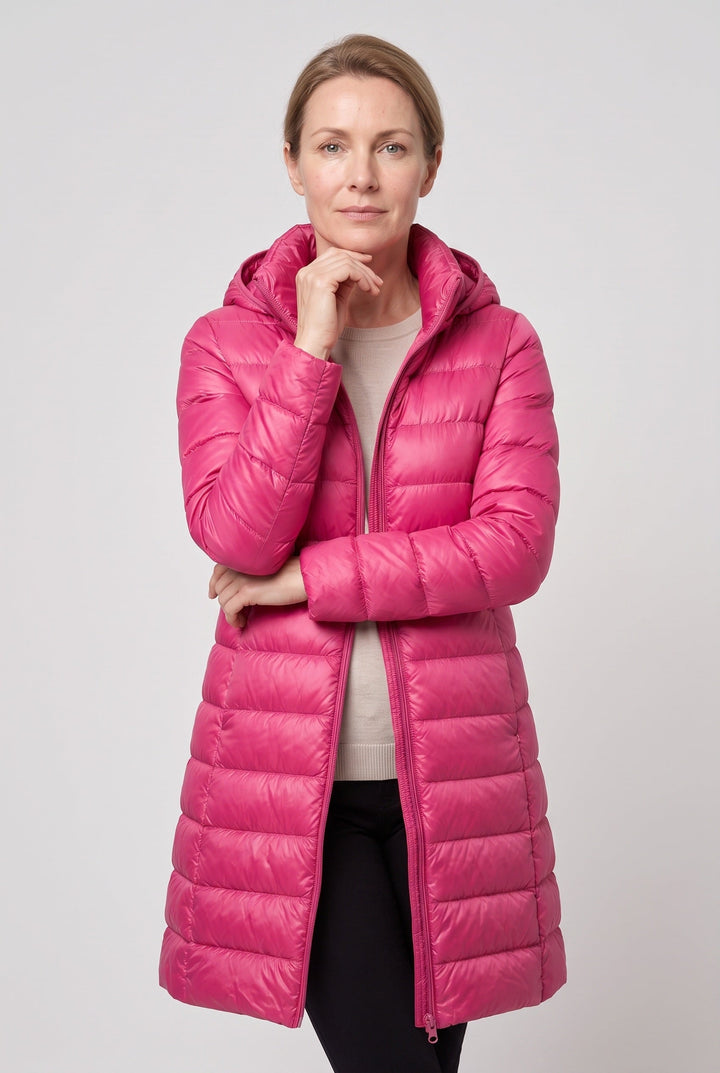 Jolie Elegant Hooded Longline Puffer Jacket - image 16