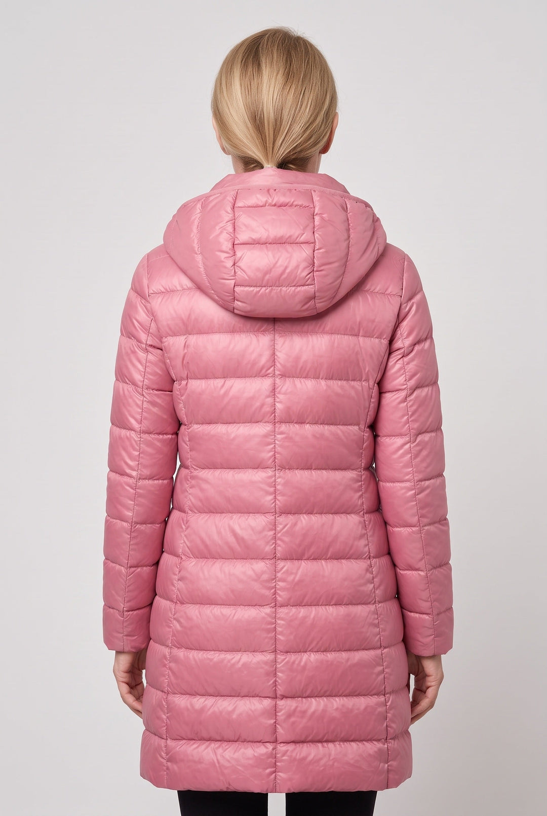 Jolie Elegant Hooded Longline Puffer Jacket - image 2